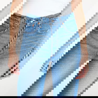 Панталони и дънки Levi's Blue Ribcage Full Length Jeans Синьо | 79078-0008, 1