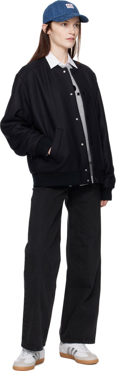 Яке бомбър A.P.C. Wool Bomber Jacket Тъмно синьо | WVBDE-M02974, 4