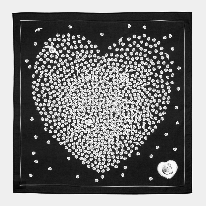 Шал Carhartt WIP Carhartt WIP Heart to Hartt Bandana Черно | I035746_1