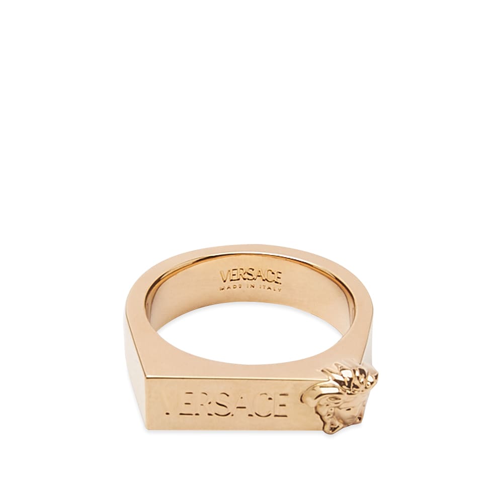 Пръстен Versace Logo Medusa Text Logo Ring Металик | 1006599-1A00620-3J000, 0