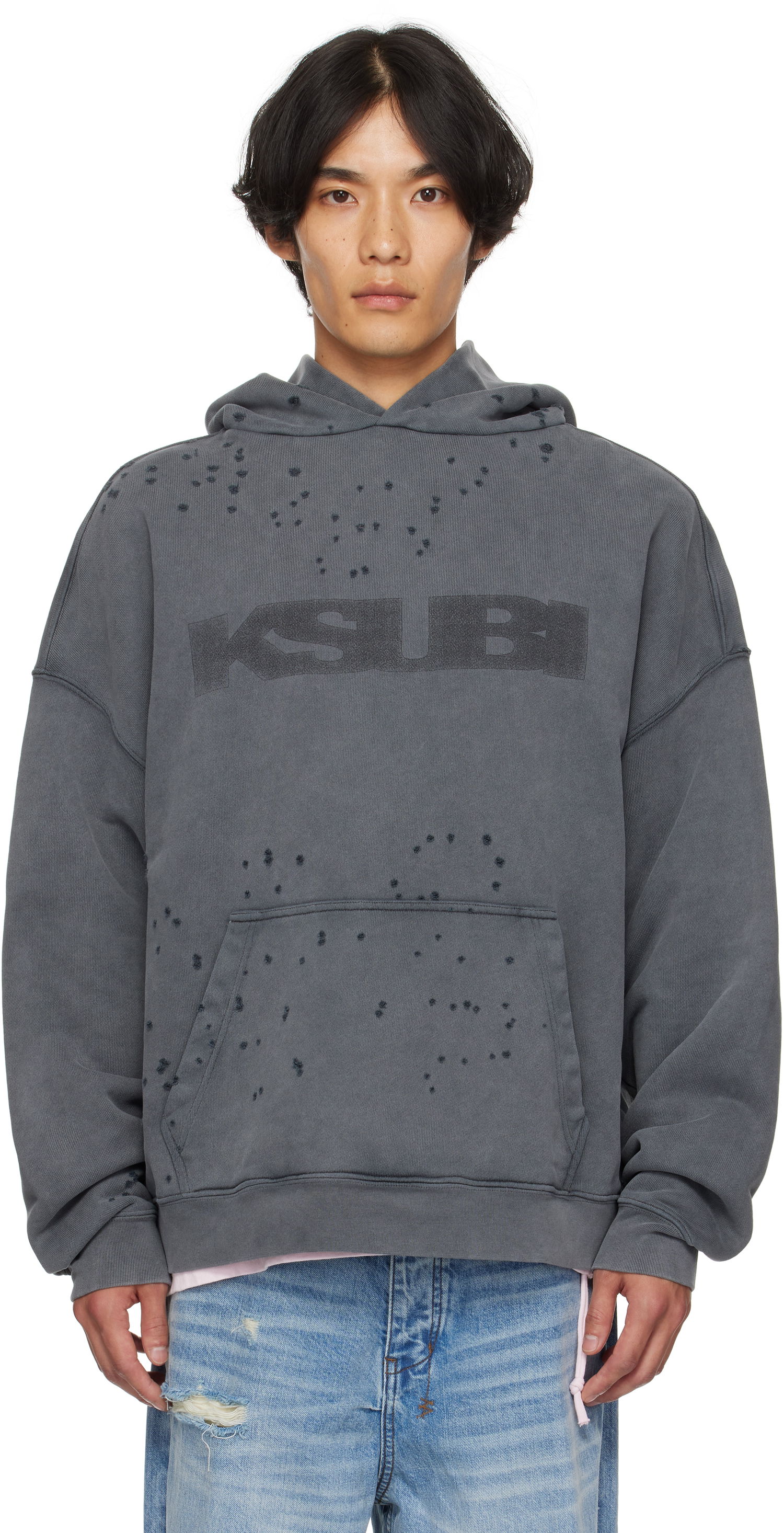 Суитчър Ksubi Ksubi Blasted Ekcess Hoodie Сиво | MPF25FL005, 0