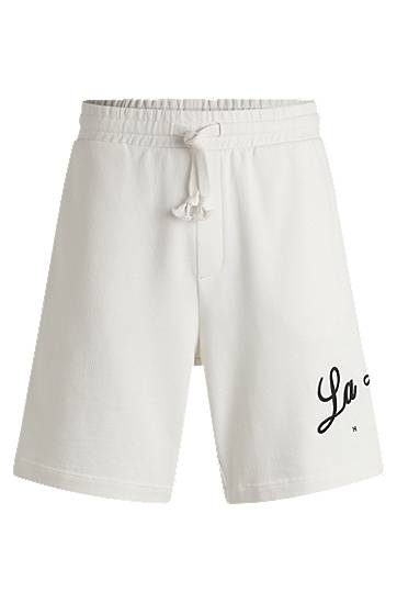 Cotton-Terry Shorts with Logo