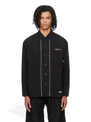 Риза Neighborhood Piping Shirt Черно | 232TSNH-SHM04