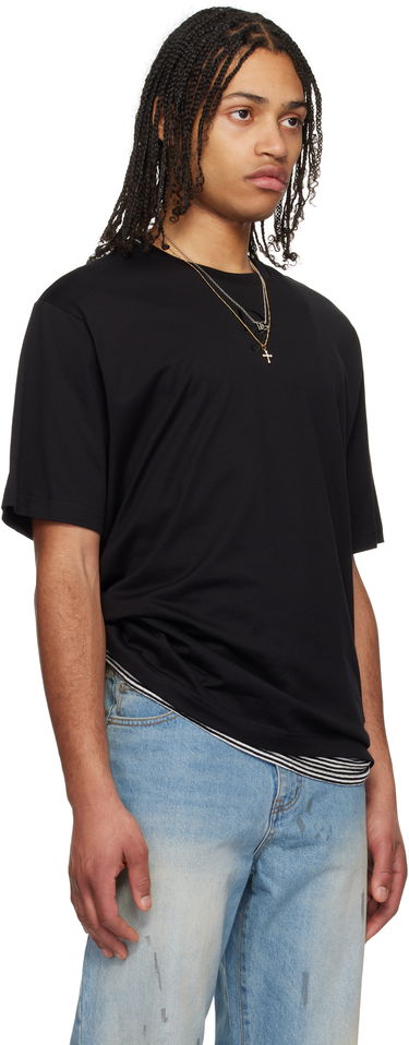 Тениска Dolce & Gabbana Dolce&Gabbana Logo Embroidery T-Shirt Черно | G8PN9ZG7O4E, 1
