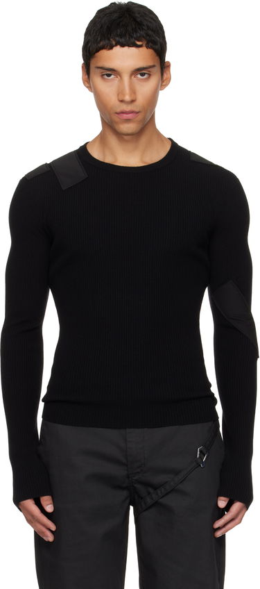 Пуловер HELIOT EMIL HELIOT EMIL Glare Knit Sweater Черно | AW25_M_07_080_BLK01, 0