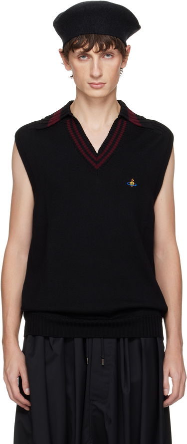 Пуловер Vivienne Westwood Vivienne Westwood Fisherman Sweater Vest Черно | 2701002Q-Y002M-, 0