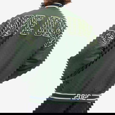 Яке бомбър AAPE by A Bathing Ape AAPE Ice Hockey Varsity Jacket Зелено | AAPJKM7676XXNGRD, 3