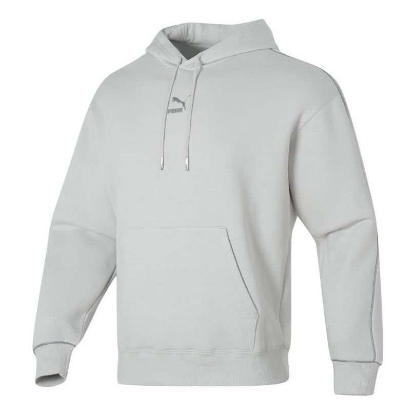 Суитчър Puma Logo Printed Hoodie Сиво | 625077-80
