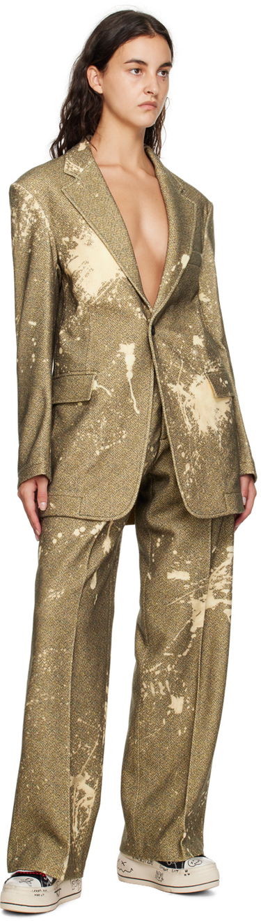 Яке R13 R13 Bleach-Splatter Blazer Жълто | R13WR020-R271A, 3