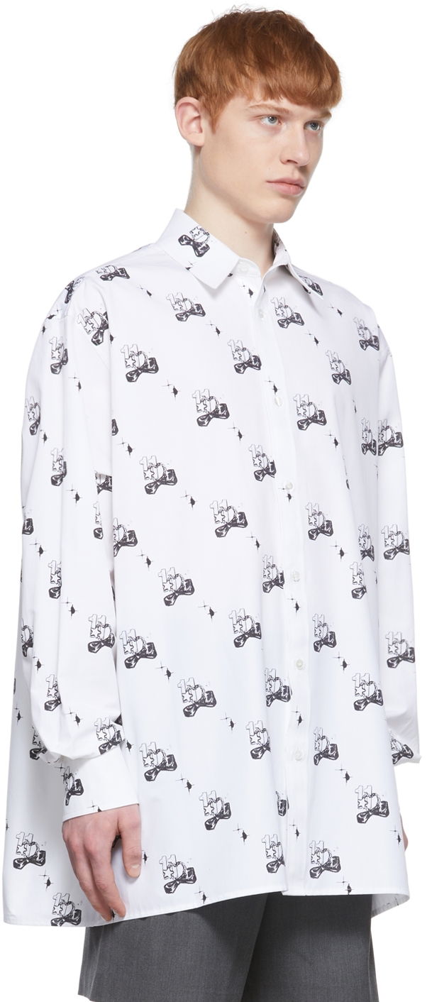Риза We11done Print Cotton Shirt Бяло | WD-BL1-22-213-U-WH, 1
