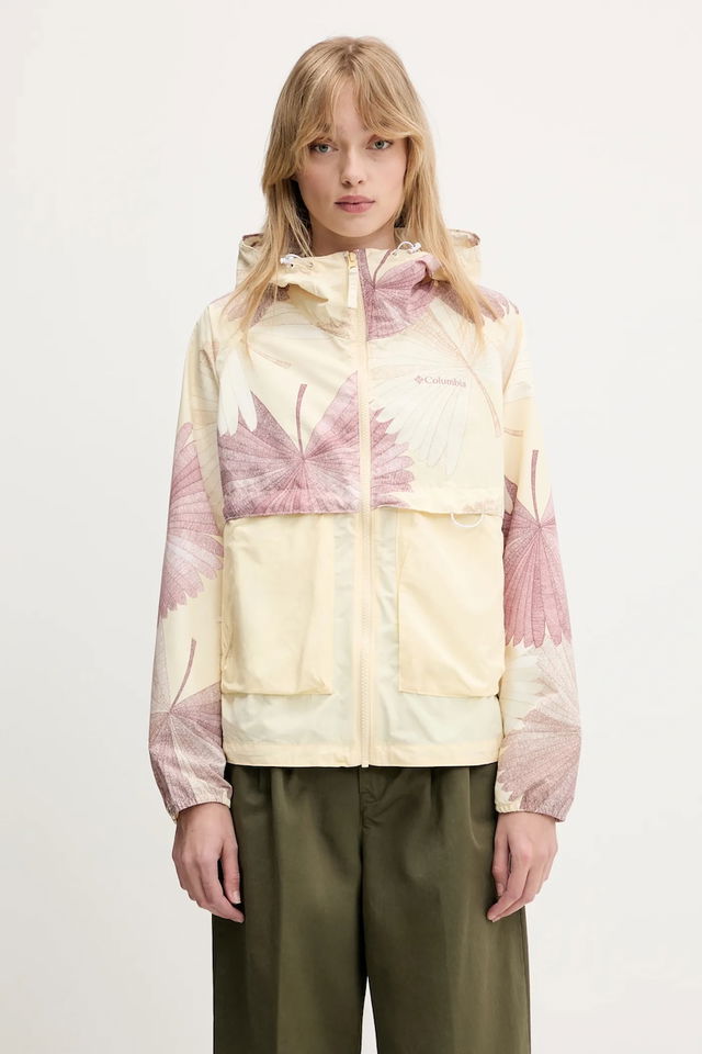 Lightweight Patterned Hooded Jacket Spire Valley