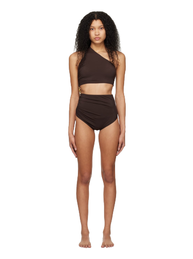 Бански Bottega Veneta Metal Knot Swimsuit Кафяво | 729429 V2RN0