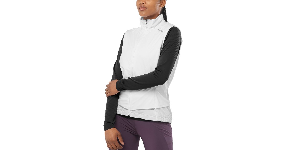 Жилетка Salomon Light Shell Бяло | lc2155100, 1