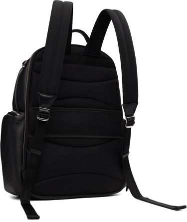 Раница BOSS BOSS Leather Backpack with Zipped Side Pockets Черно | 50552436, 2