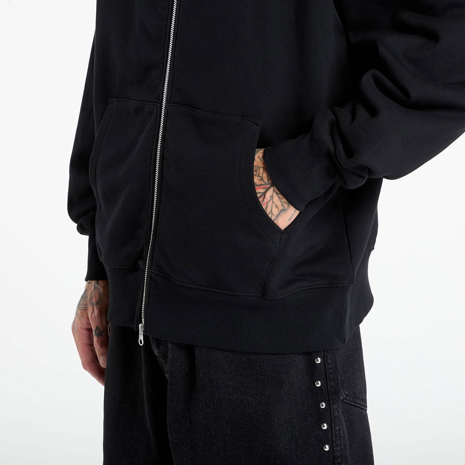Суитчър Pleasures PLEASURES Daft Club Ram Zip Hoodie Черно | P25DP014-BLACK, 1