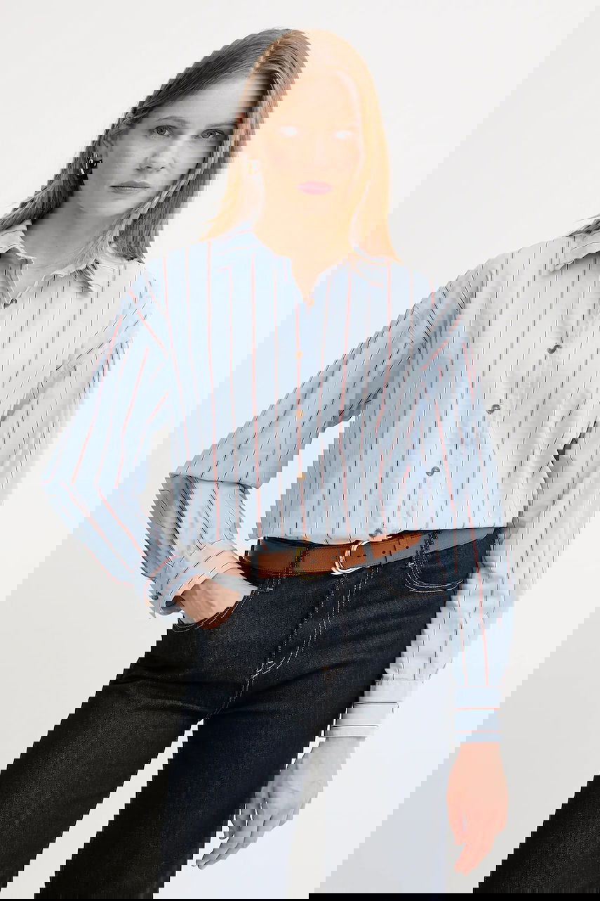 Риза Barbour Barbour Saffron Relaxed Fit Button-Down Shirt Синьо | LSH1698, 0