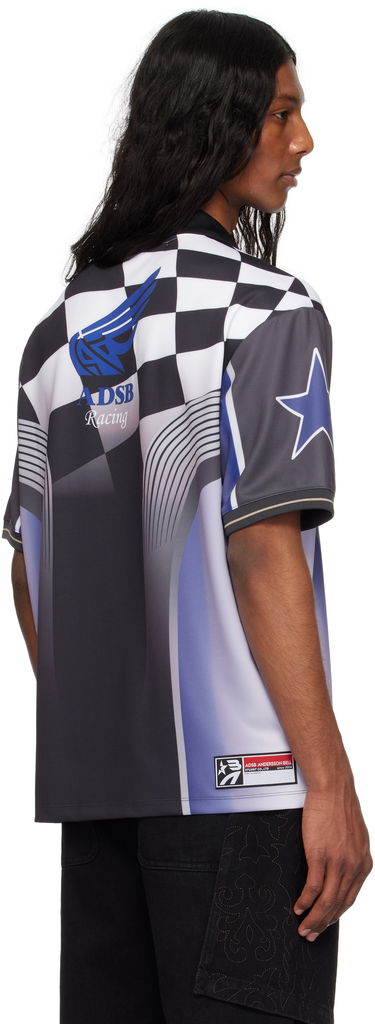 Фланелка Andersson Bell Andersson Bell Checkerboard Racing Polo Черно | atb1298m, 2