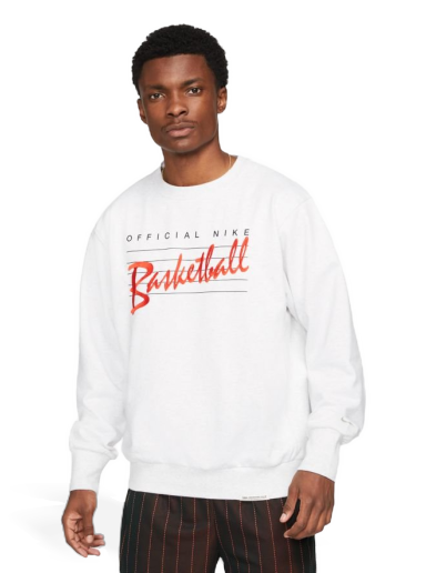 Суитчър Nike Dri-Fit Standard Issue Basketball Sweatshirt Бяло | DA6741-051