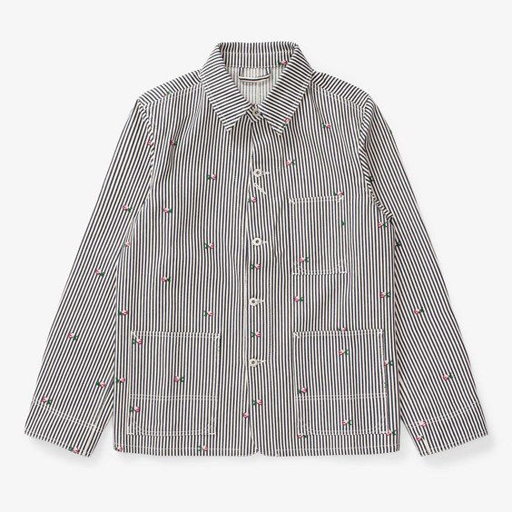 Яке KENZO PARIS Rinse Striped Workwear Denim Jacket Многоцветен | FD55DV1026J1-DM, 1