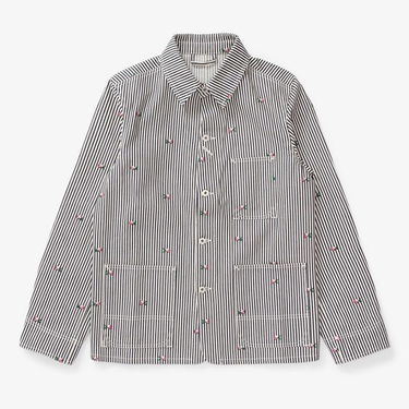 Яке KENZO PARIS Rinse Striped Workwear Denim Jacket Многоцветен | FD55DV1026J1-DM, 1