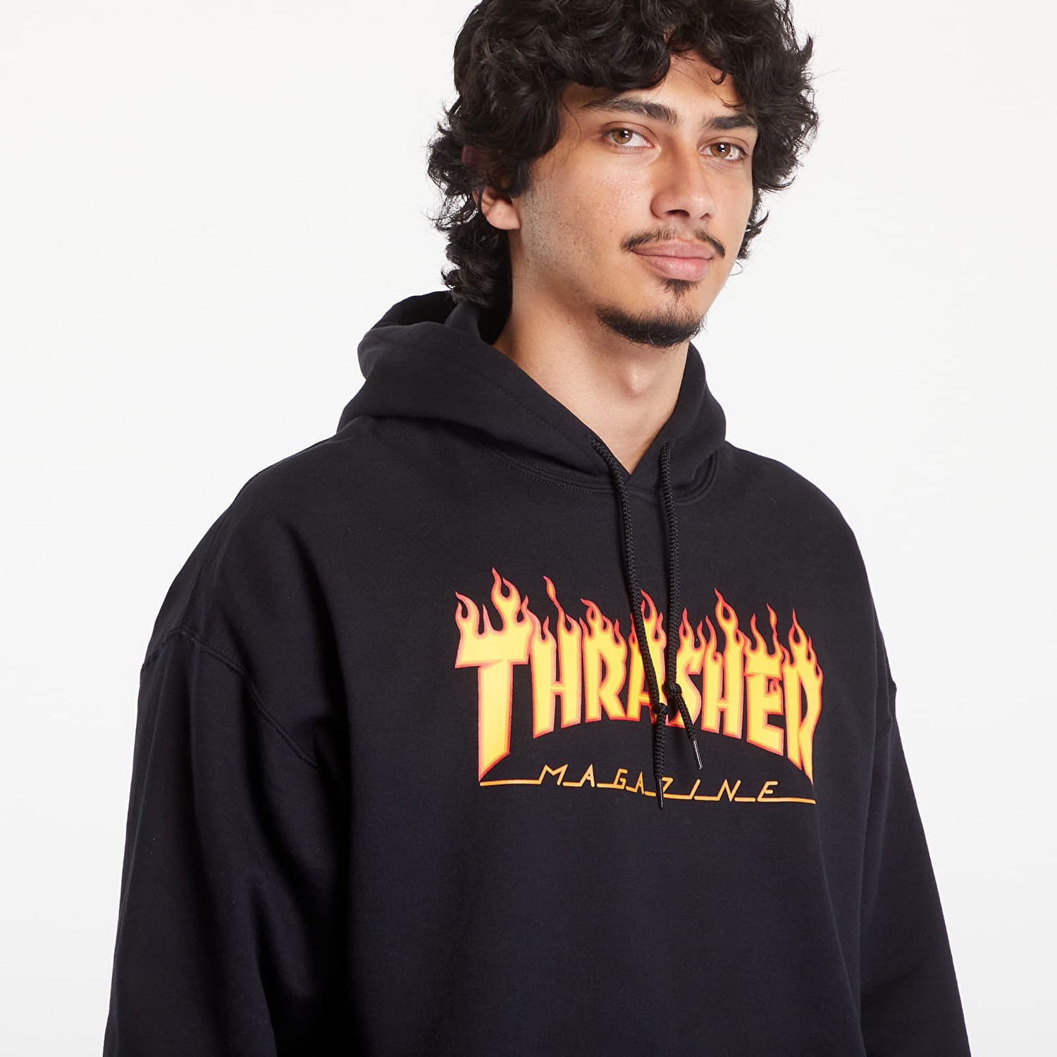 Суитчър Thrasher Flame Logo Hoodie Черно | 113102BK, 1