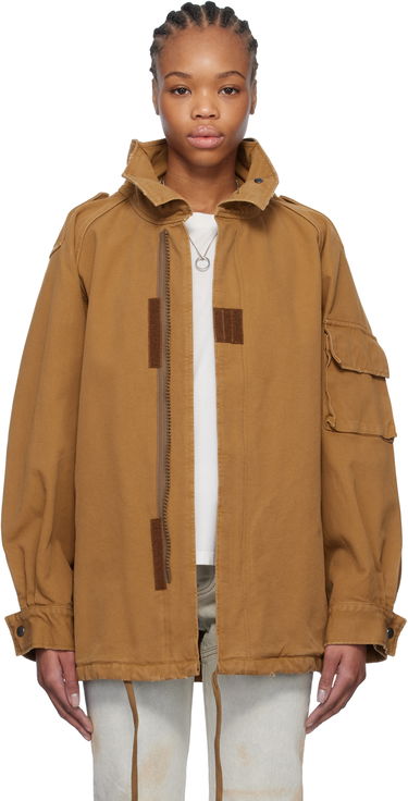 Яке Maison Margiela MM6 Maison Margiela Spliced Canvas Jacket Кафяво | S52AM0313 M35249, 0