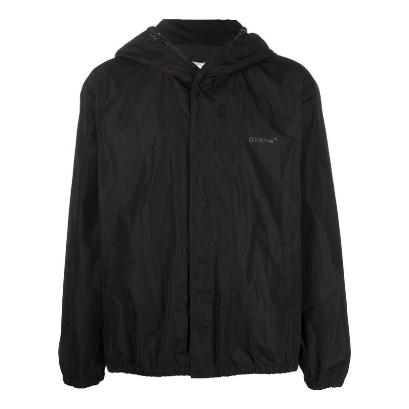 Ветровка Off-White Off-White FW22 Classic Logo Hooded Jacket Черно | OMEB035C99FAB0011010