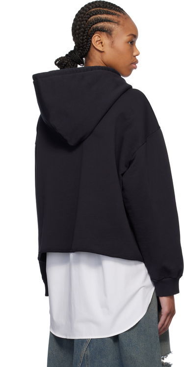 Суитчър Maison Margiela MM6 Maison Margiela Raw Edge Cropped Hoodie Черно | S52GU0241 M25012, 2