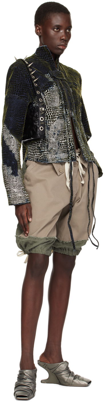 Къси панталони Ottolinger Ottolinger Drawstring Cargo Shorts Бежово | 0904201, 3