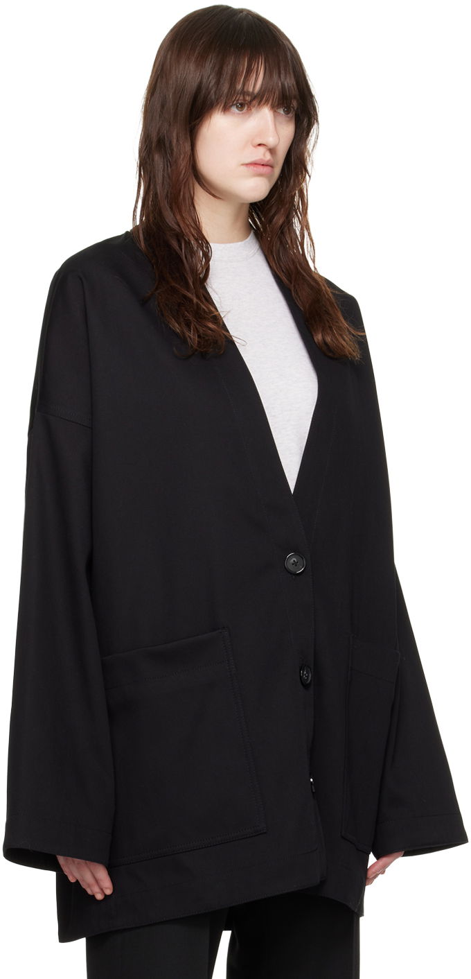 Палта TOTEME TOTEME Patch Pocket Cardigan Черно | 243-WRO0128-FB0188, 1