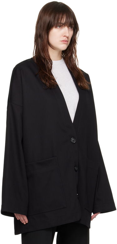 Палта TOTEME TOTEME Patch Pocket Cardigan Черно | 243-WRO0128-FB0188, 1