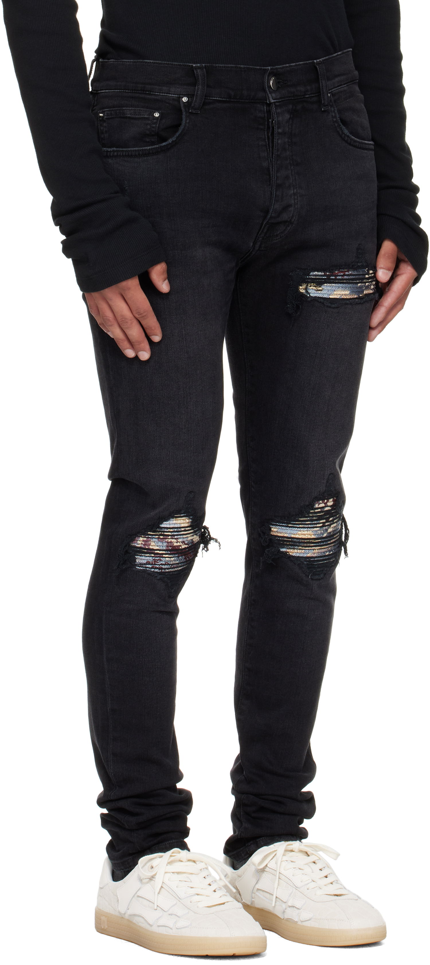 Дънки AMIRI AMIRI Crane MX1 Jeans Черно | AMDNSY1172, 1