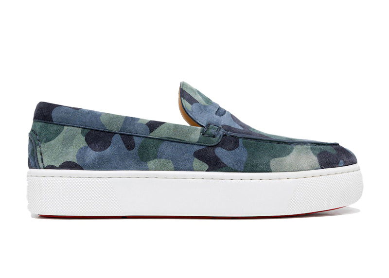 Кецове и обувки Christian Louboutin Louboutin Paqueboat Flat Синьо | 1220130, 0