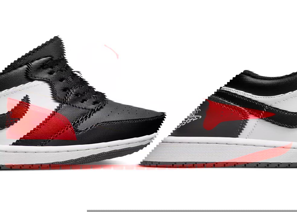 Кецове и обувки Jordan Air Jordan 1 Low "Bred Toe 2.0" Червено | 553558-161, 1