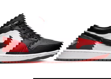 Кецове и обувки Jordan Air Jordan 1 Low "Bred Toe 2.0" Червено | 553558-161, 1