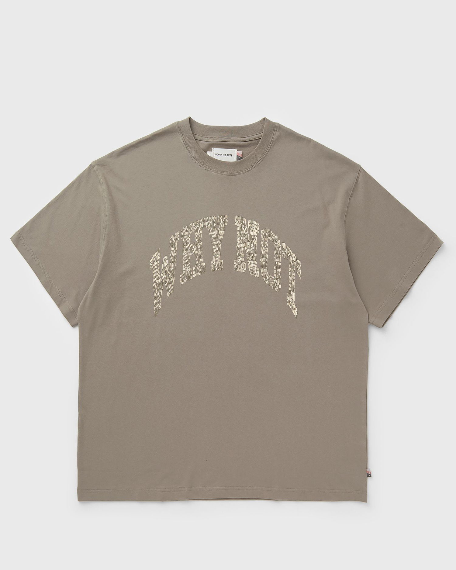 Тениска Honor The Gift WHY NOT Short Sleeve T-Shirt Сиво | HTG250392-TAUPE, 0