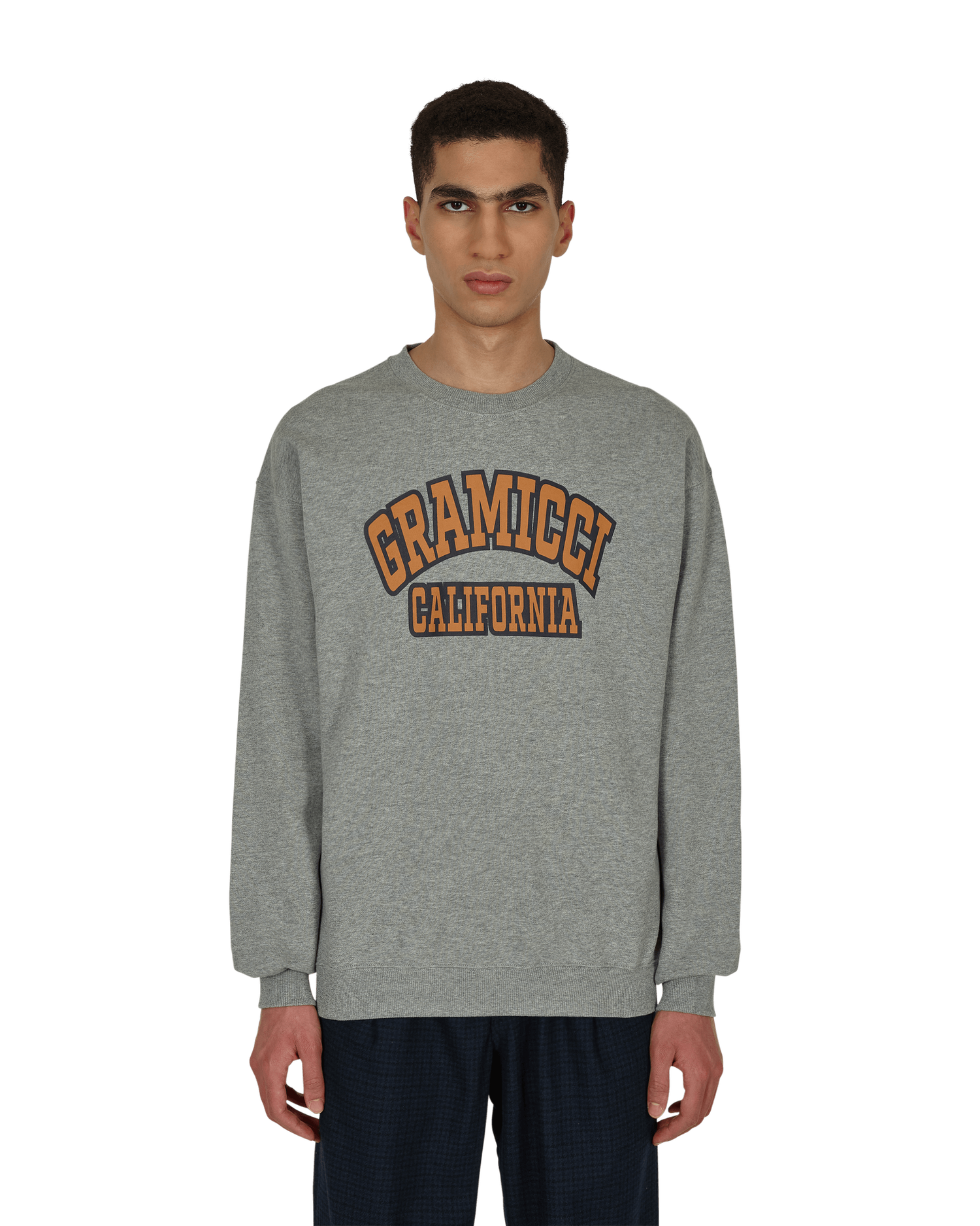 Суитчър GRAMICCI Logo Crewneck Sweatshirt Сиво | GUJK-21F081 HEATHERGREY, 1