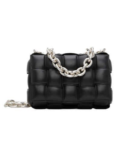 Чанта през рамо Bottega Veneta Padded Chain Cassette Bag Черно | 631421 VBWZ0