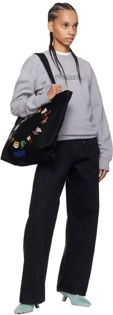 Пуловер JW Anderson JW Anderson Logo Sweatshirt Сиво | JW0232-PG1632, 3