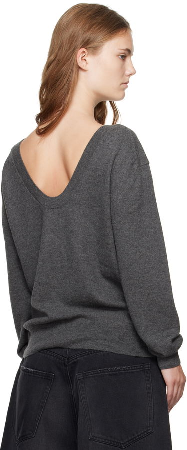 Пуловер We11done Deep V-Neck Sweater Сиво | WD-KT2-24-642-W-GY, 2