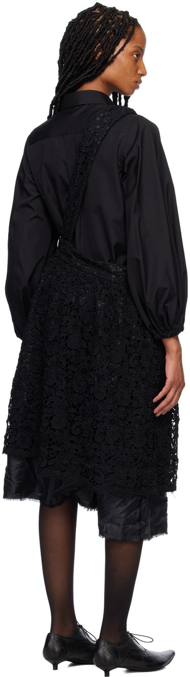 Pокля Comme des Garçons Comme des Garçons Floral Lace Midi Skirt Черно | RK-A004-051, 2