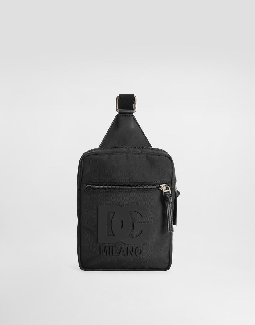 Чанта за кръста Dolce & Gabbana Dolce & Gabbana Nylon Crossbody Bag with DG Logo Черно | EM0142AU92780999