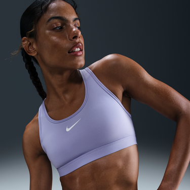 Сутиен Nike Swoosh Medium-Support Padded Sports Bra Лилаво | DX6821-533, 2