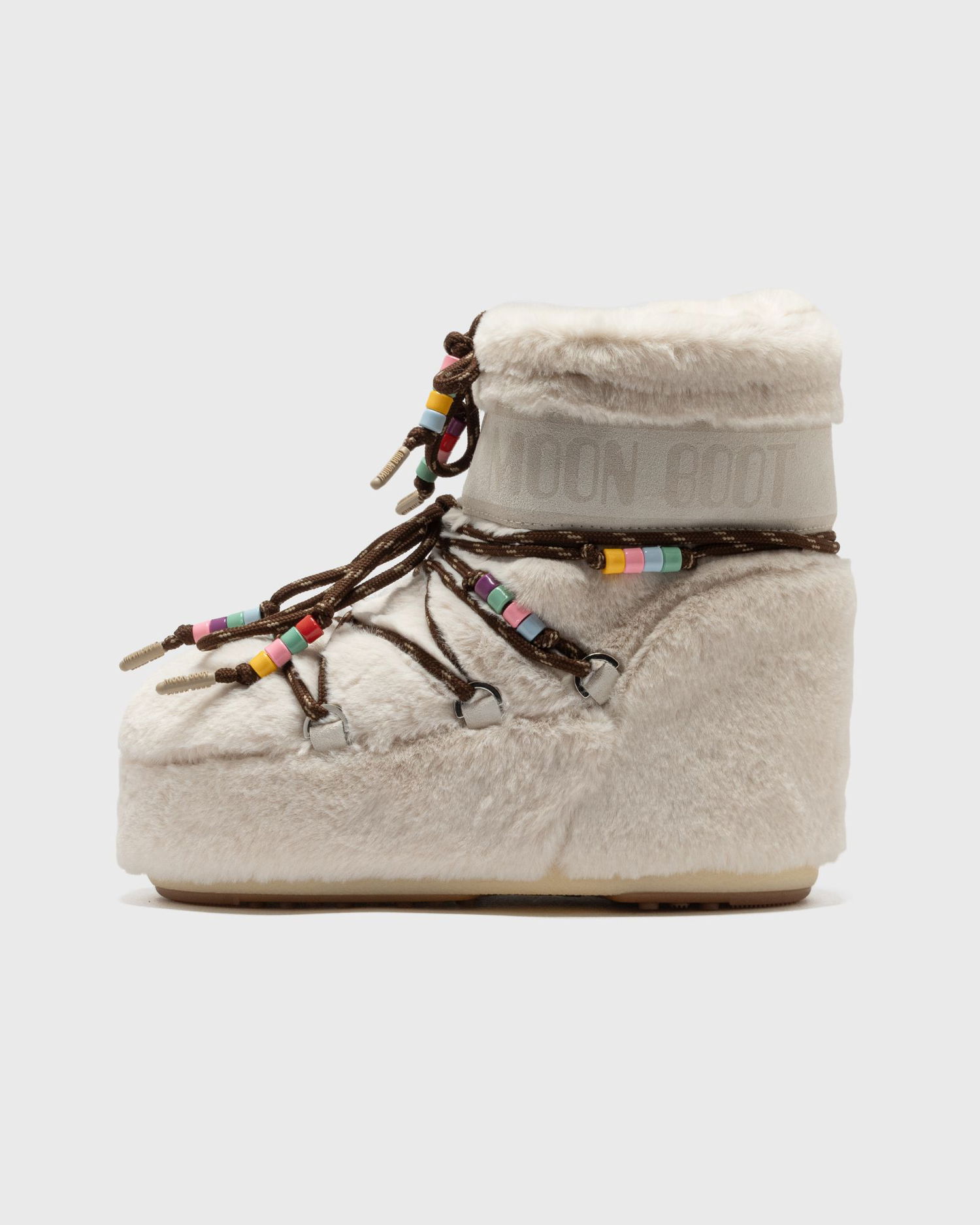 Кецове и обувки Moon Boot Faux Fur Beads Boots Бежово | 80D1409470-L002, 0