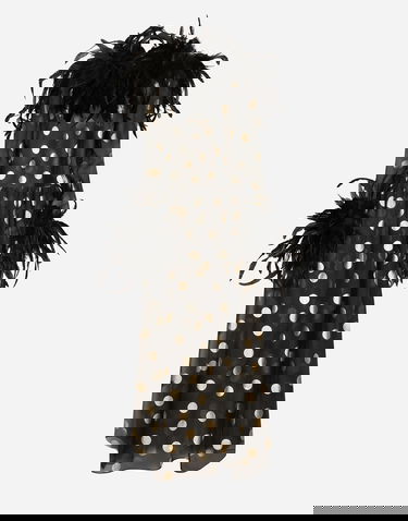 Pокля Dolce & Gabbana Silk Organza Polka Dot Dress Черно | F6JRMTHS100HNLM0, 0