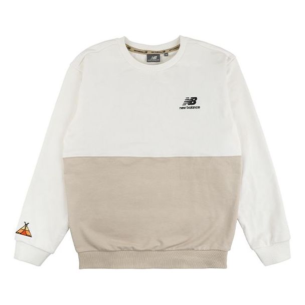 Пуловер New Balance JHI Crossover Printing Colorblock Pullover Бежово | NCA89063-IV, 0