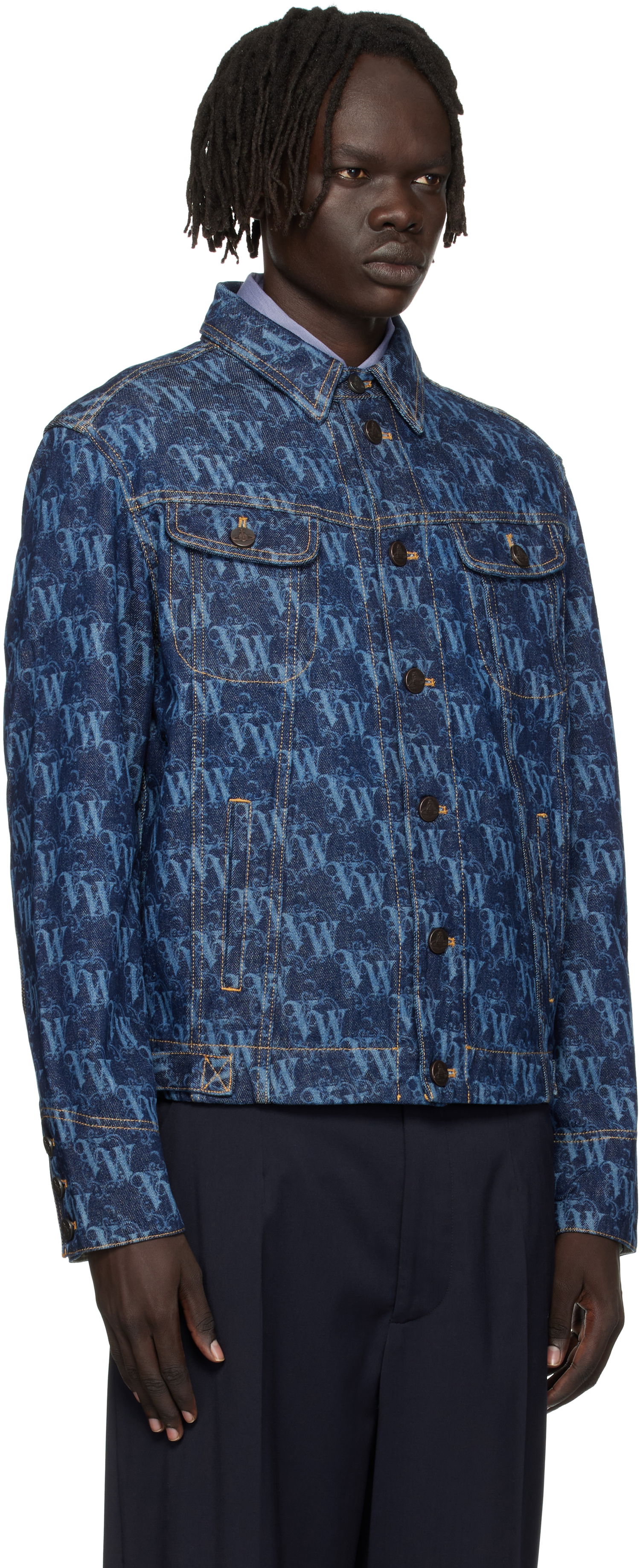 Яке Vivienne Westwood Vivienne Westwood Stormrider Denim Jacket Синьо | 2801000K-W014I-, 1