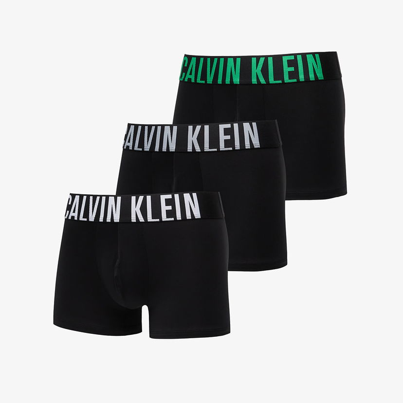Боксерки CALVIN KLEIN Intense Power Microfiber Stretch Trunk 3-Pack Black Черно | 000NB3775A VPA
