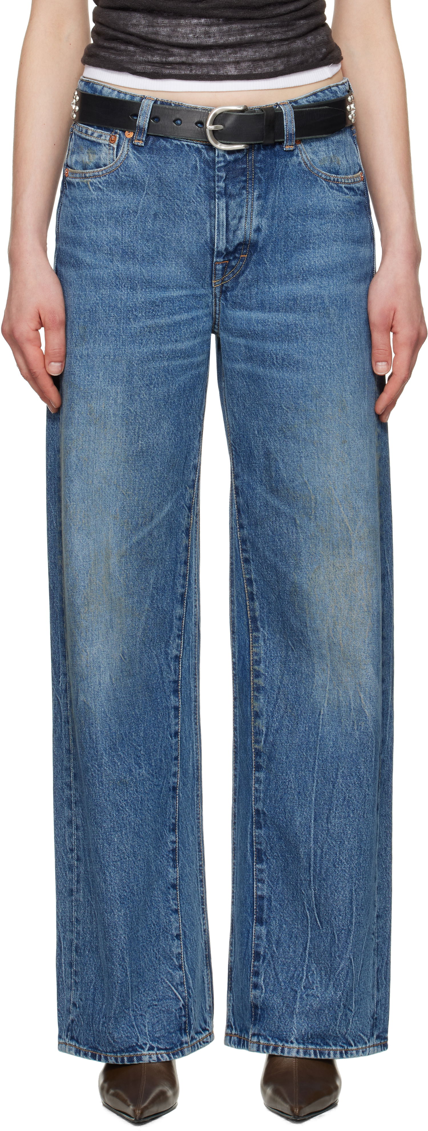 Дънки OUR LEGACY Our Legacy Treble Cut Jeans Синьо | W2255TCD, 0