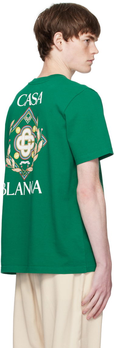 Тениска Casablanca Casablanca Championship Diamond T-Shirt Зелено | MPF25-JTS-001-13-EX, 2